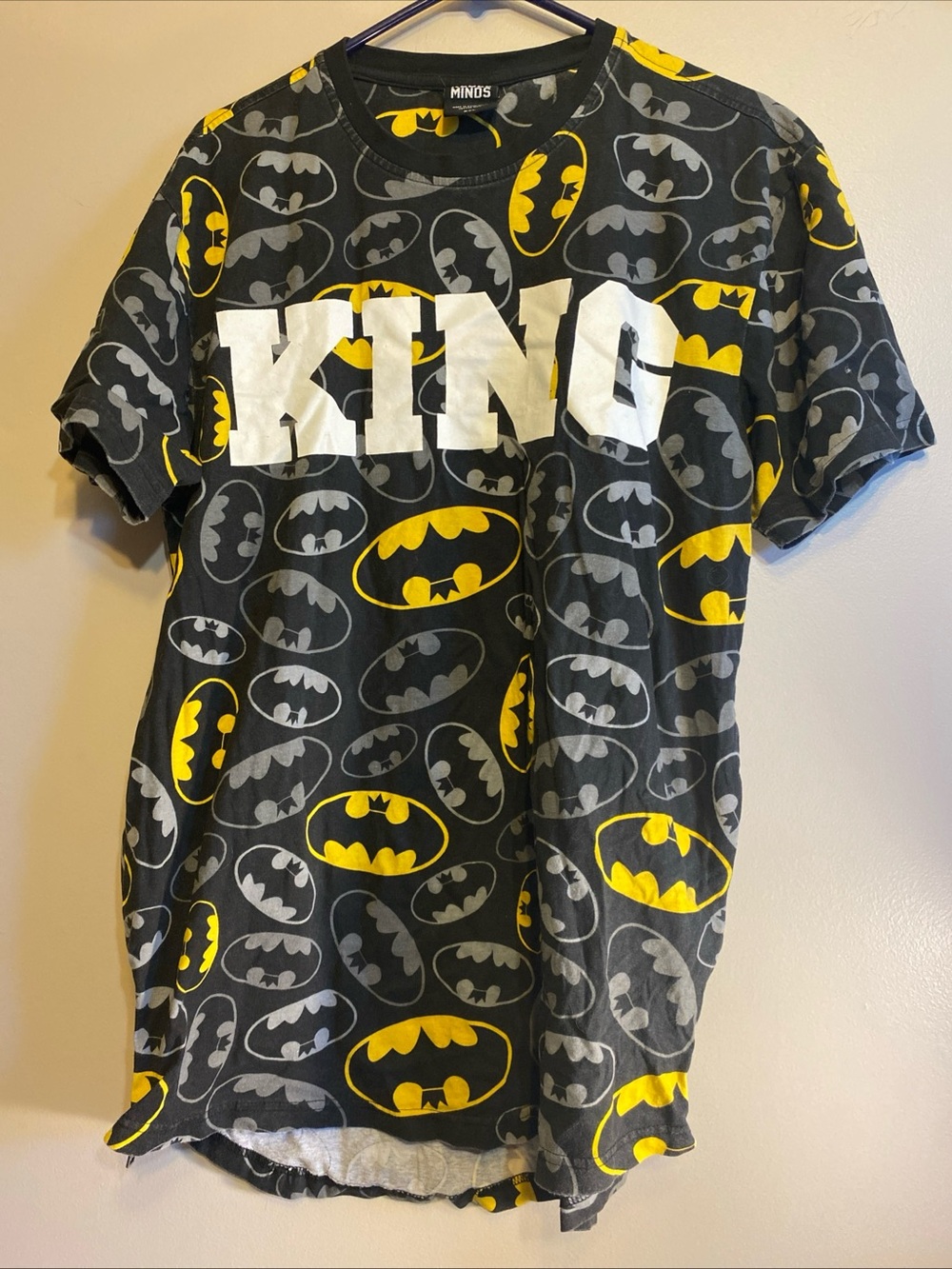Batman T-shirt Men’s 2XL‎ Rebel Minds All Over Print KING Graphic Print